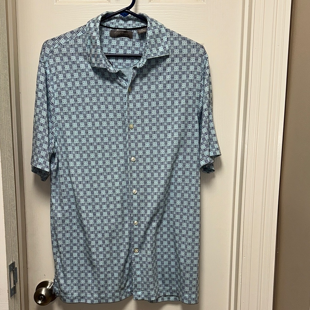 Daniel Cremieux Blue Patterned Shirt